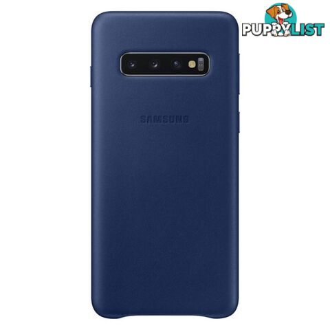 Samsung Leather Cover suits Galaxy S10 (6.1") - Navy - Samsung - EF-VG973LNEGWW - 8801643644536