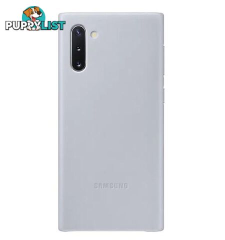 Samsung Galaxy Note 10 Leather Cover - Grey - Samsung - EF-VN970LJEGWW - 8806090027727