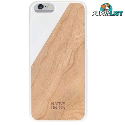 Native Union Clic Wooden for iPhone 6/6s/7/8 - White - Native Union - CLIC-WHT-WD-6-V2 - 846654010435