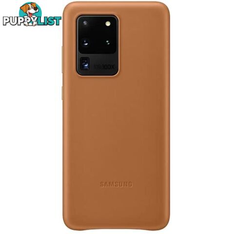 Samsung Galaxy S20 Ultra Leather Cover - Brown - Samsung - EF-VG988LAEGWW - 8806090227295