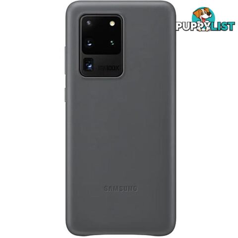 Samsung Galaxy S20 Ultra Leather Cover - Grey - Samsung - EF-VG988LJEGWW - 8806090283925