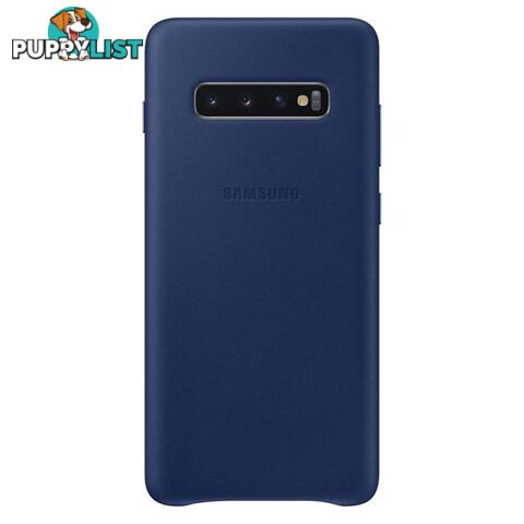 Samsung Leather Cover suits Galaxy S10+ (6.4") - Navy - Samsung - EF-VG975LNEGWW - 8801643644437