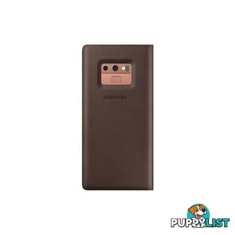 Samsung Leather Wallet Cover suits Samsung Galaxy Note 9 - Brown - Samsung - EF-WN960LAEGWW - 8801643395209