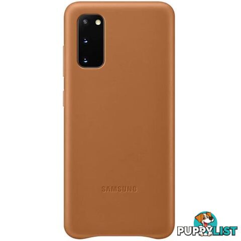 Samsung Galaxy S20 Leather Cover - Brown - Samsung - EF-VG980LAEGWW - 8806090227462