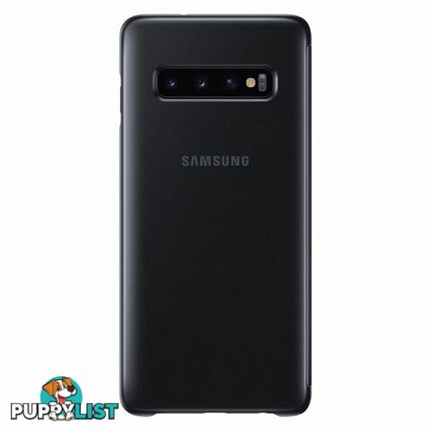 Samsung Clear View Cover suits Galaxy S10 (6.1") - Black - Samsung - EF-ZG973CBEGWW - 8801643651336