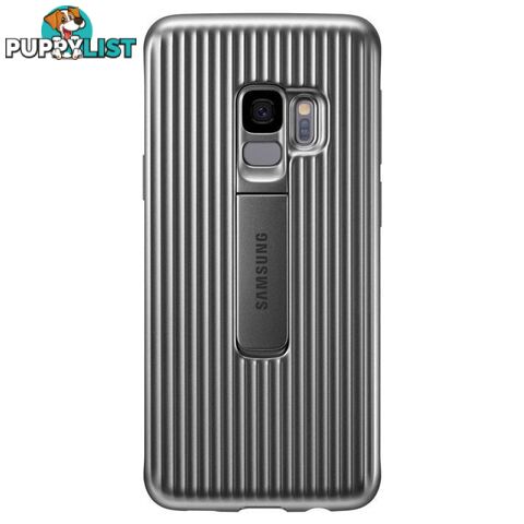 Samsung Galaxy S9 Protective Rugged Standing Cover - Grey / Silver - Samsung - EF-RG960CSEGWW - 8801643105563