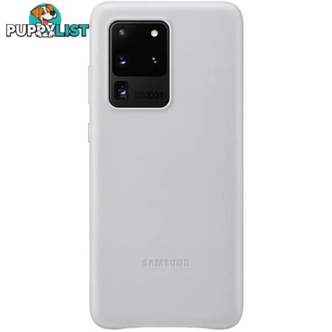 Samsung Galaxy S20 Ultra Leather Cover - Silver - Samsung - EF-VG988LSEGWW - 8806090317873