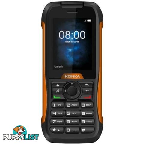 Konka RP1 Tough Phone IP68 3G - Black / Orange (Australian Stock) - Konka - 10903005 - 6941202906636