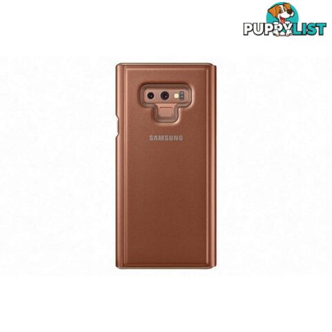 Samsung Clear View Standing Cover suits Samsung Galaxy Note 9 - Brown - Samsung - EF-ZN960CAEGWW - 8801643341305