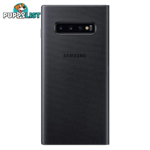 Samsung LED View Cover Case suits Galaxy S10+ (6.4") - Black - Samsung - EF-NG975PBEGWW - 8801643648763