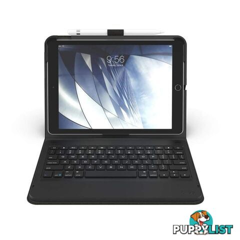 Zagg Messenger Folio Tablet Keyboard / Case for Apple iPad 10.2 - Charcoal Black - Zagg - 103004684 - 840056113008