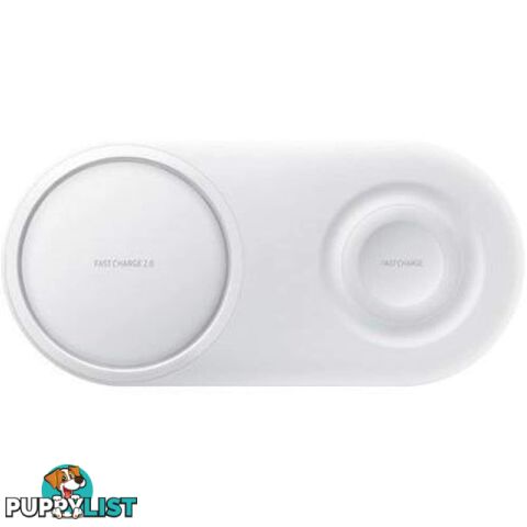 Samsung Wireless Charger Ultra Fast Duo Pad Phone and Watch - White - Samsung - EP-P5200TWEGAU - 8801643701284