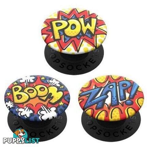 PopSockets PopMinis: Mini Grips for Phones & Tablets (3 Pack) - Comix Effects - Pop Sockets - 801430 - 842978148083