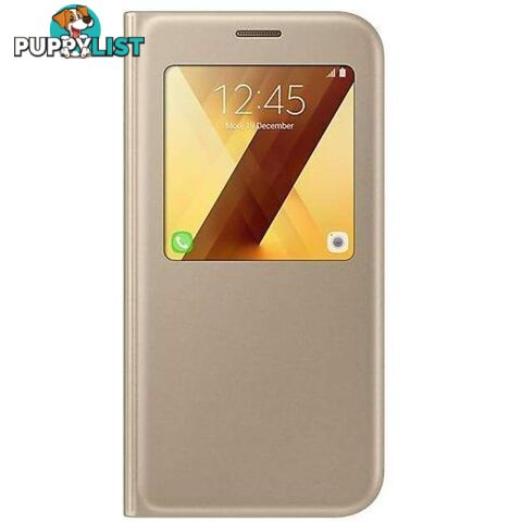 Samsung Galaxy A7 S-View Standing Cover - Gold - Samsung - EF-CA720PFEGWW - 8806088628608