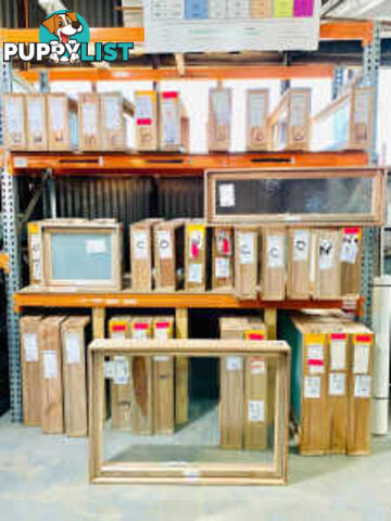 Loads of Australian made aluminium and timber windows in stock (STKW)