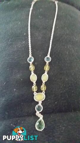 Lovely green stone necklace