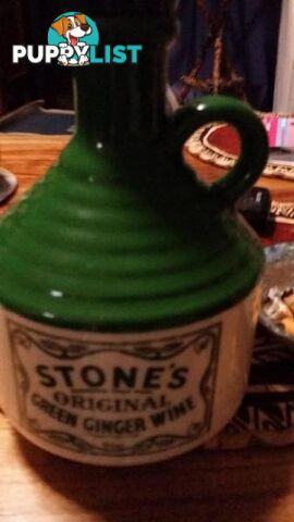 stones original green ginger wine jug