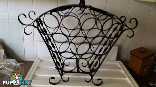 black wine rack