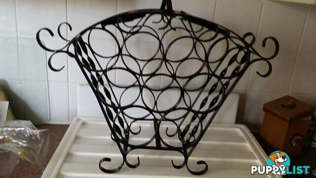 black wine rack