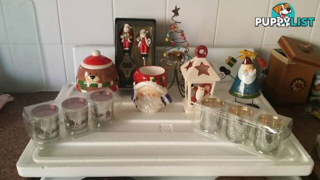 variety of Christmas ornaments