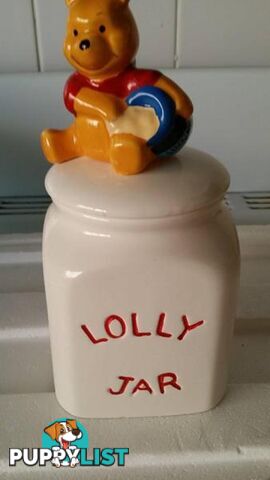 lolly jar with teddy bear lid