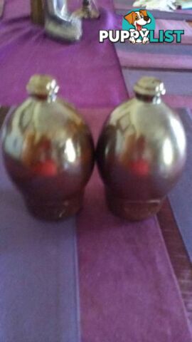 benigo pottery salt and pepper shakers