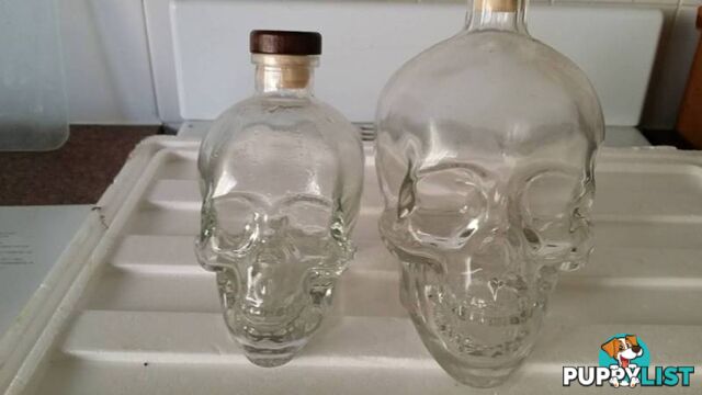 2 vodka crystal heads