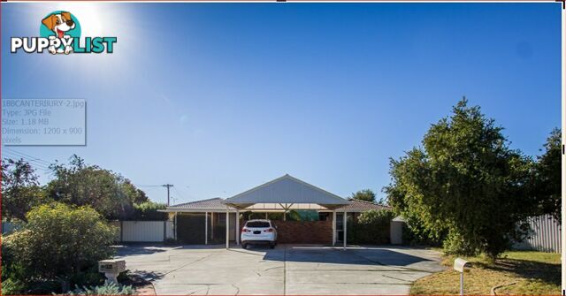 18B Canterbury Drive WILLETTON WA 6155