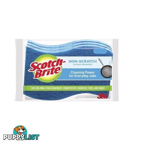 20 x SCOTCH BRITE Non Scratch Scrub Sponge, Blue.