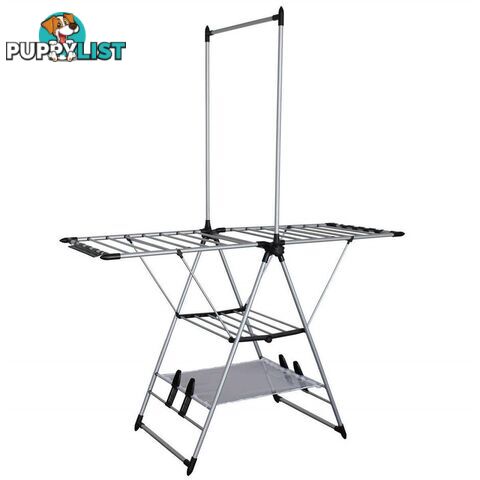 VANDERBILT Gullwing Folding Clothes Drying Rack, 12M Line Drying Space.