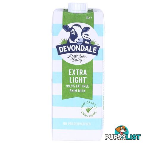 38 x DEVONDALE Australian Dairy Extra Light Skim Milk (Free Grazing Dairy C