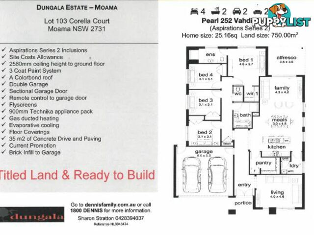 Lot 103 Corella Court Dungala Estate MOAMA NSW 2731