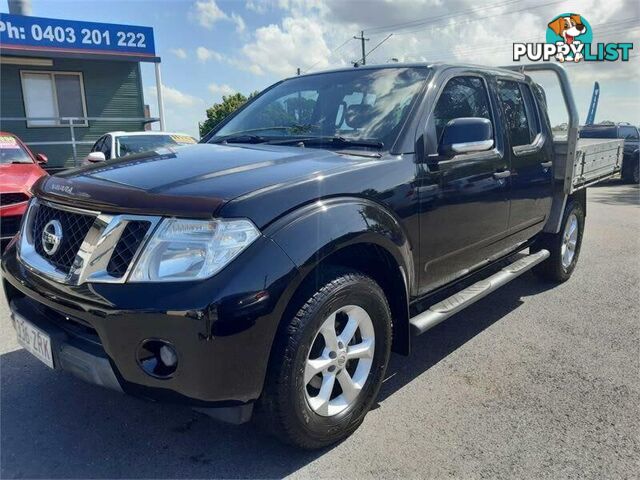 2013 Nissan Navara D40 MY12 ST (4x4) Black 6 Speed Manual Dual Cab Pick-up