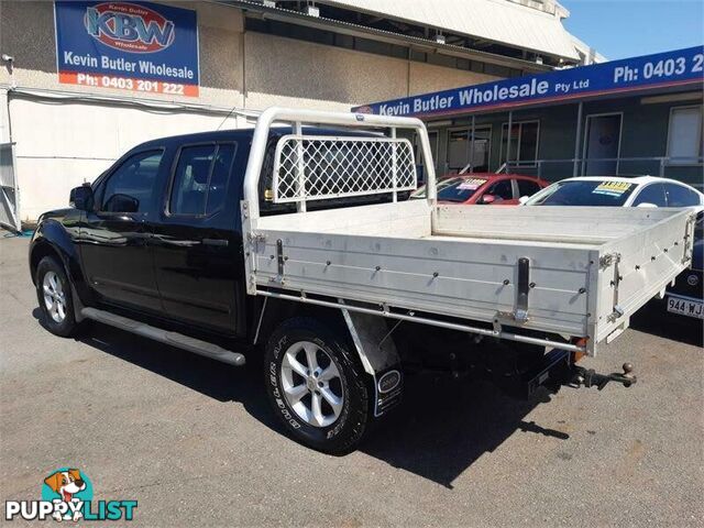 2013 Nissan Navara D40 MY12 ST (4x4) Black 6 Speed Manual Dual Cab Pick-up