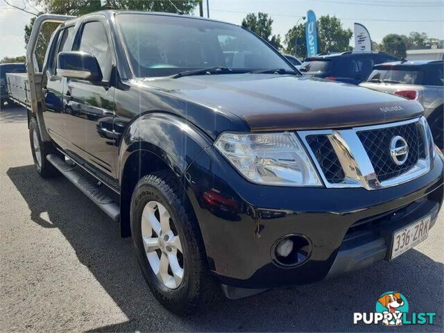 2013 Nissan Navara D40 MY12 ST (4x4) Black 6 Speed Manual Dual Cab Pick-up