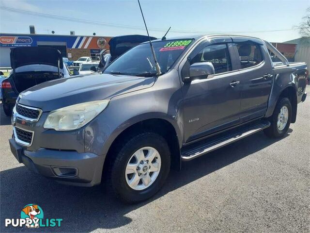 2012 Holden Colorado RG LT (4x4) Grey 6 Speed Automatic Crew Cab Pickup