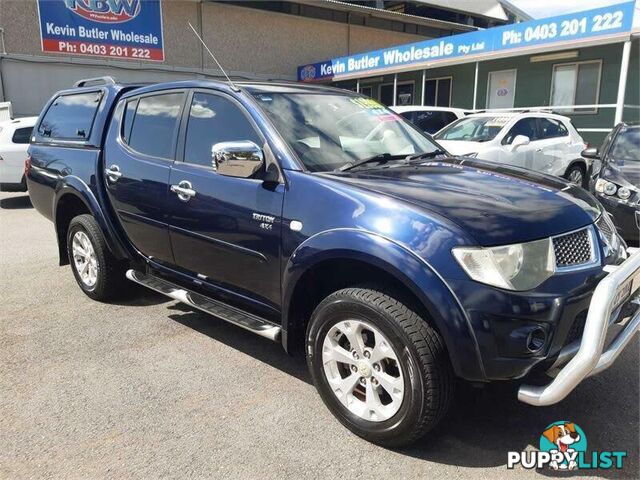 2012 Mitsubishi Triton MN MY12 GLX-R (4x4) Blue 5 Speed Automatic 4x4 Double Cab Utility