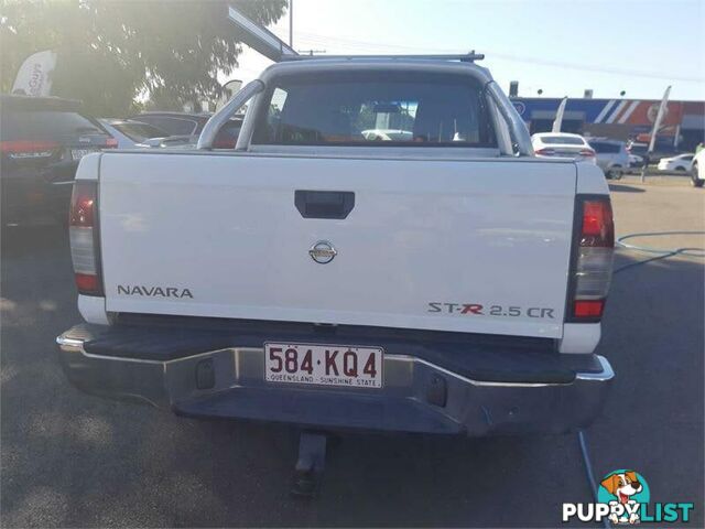 2013 Nissan Navara D22 Series 5 ST-R (4x4) White 5 Speed Manual Dual Cab Pick-up