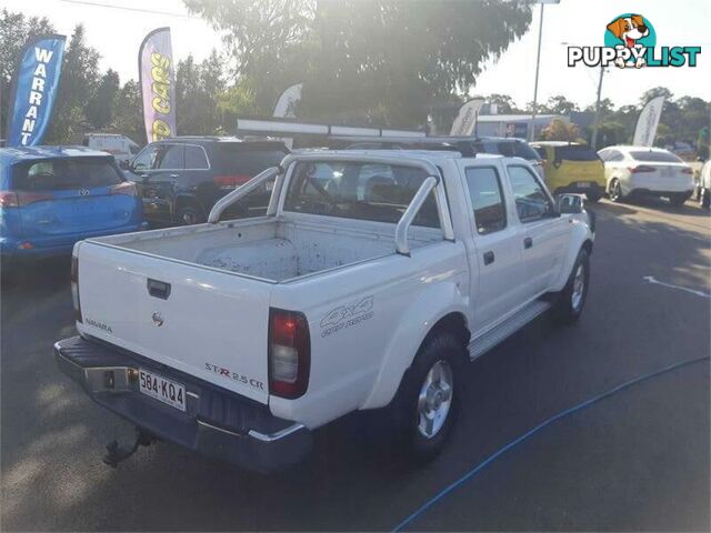 2013 Nissan Navara D22 Series 5 ST-R (4x4) White 5 Speed Manual Dual Cab Pick-up