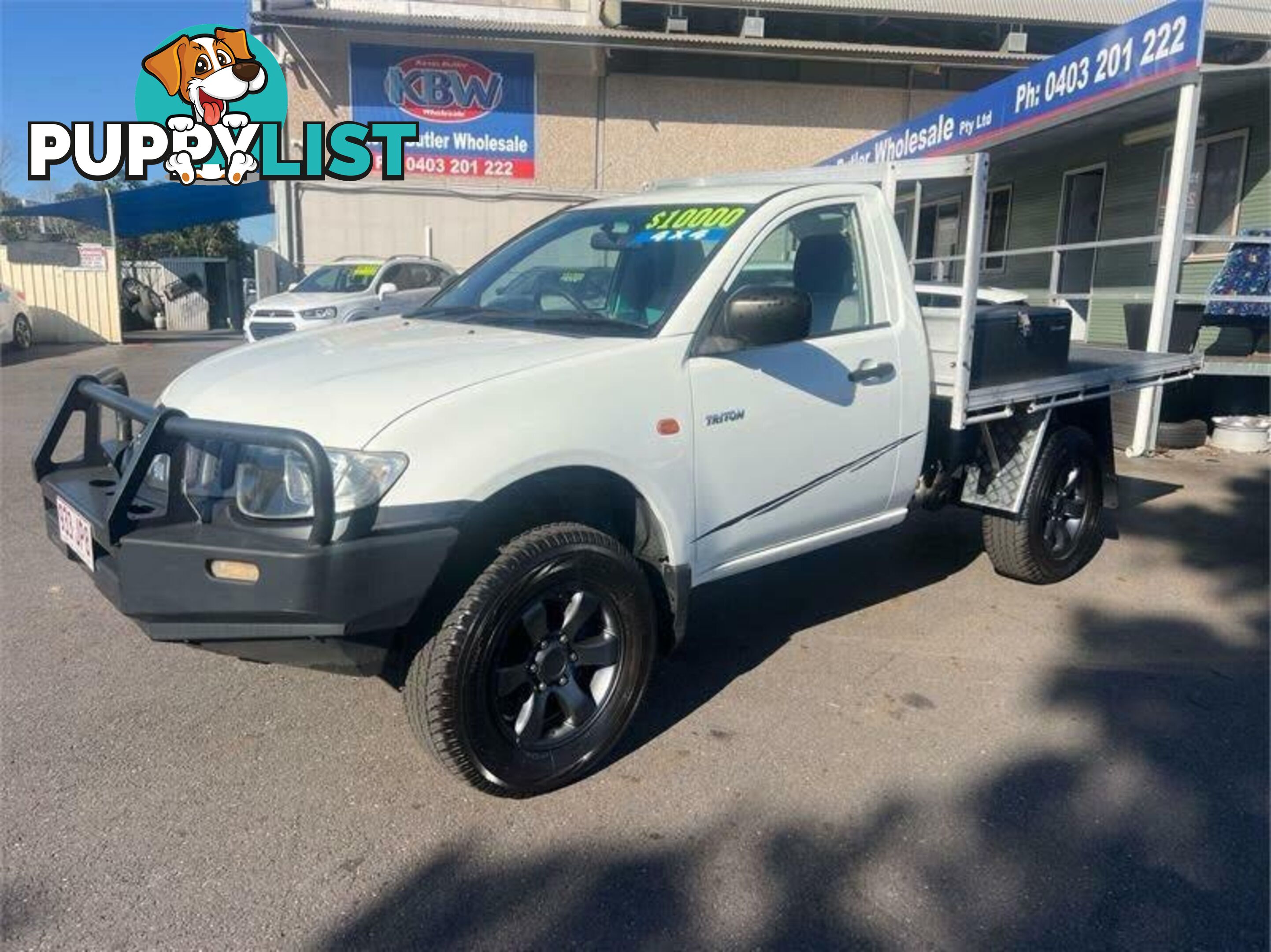 2008 Mitsubishi Triton ML MY08 GLX (4x4) White 5 Speed Manual 4x4 Cab Chassis