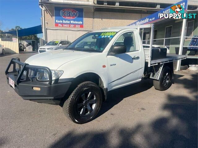 2008 Mitsubishi Triton ML MY08 GLX (4x4) White 5 Speed Manual 4x4 Cab Chassis