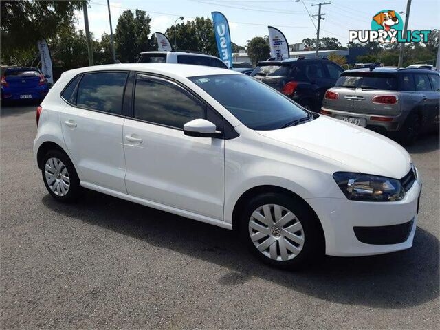 2013 Volkswagen Polo 6R MY14 Trendline White 7 Speed Auto Direct Shift Hatchback