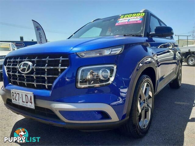 2019 Hyundai Venue QX MY20 Elite (Black Interior) Blue 6 Speed Automatic Wagon