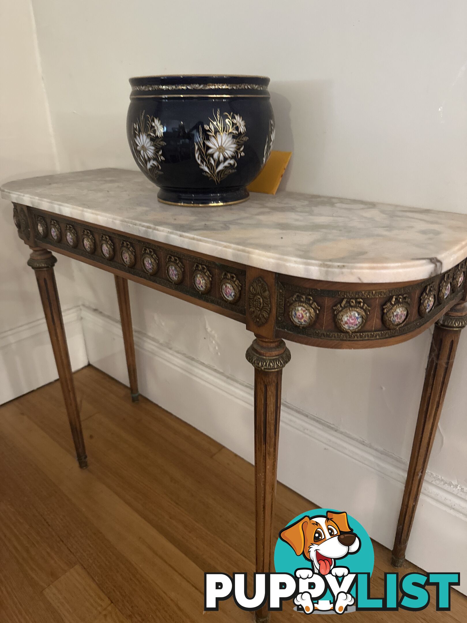 Antique bookcase with foldout desk and sideboard