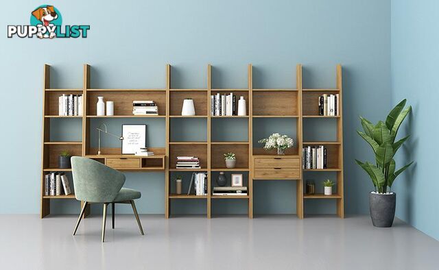 BERLAI Bookshelf Display Unit 60cm - Natural - AS-BER102B - 9334719010878