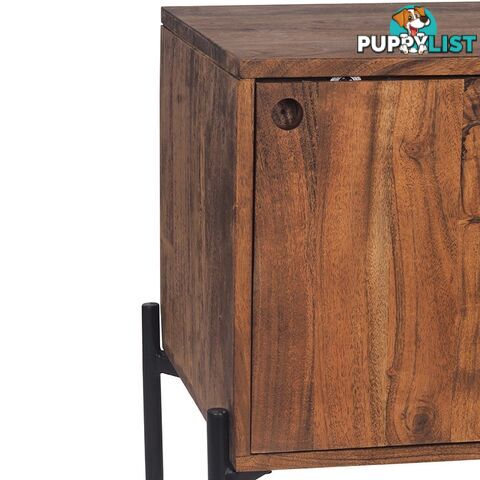 TRUDY TV Entertainment Unit -160cm Solid Acacia Wood - LX-2105 - 9334719011936