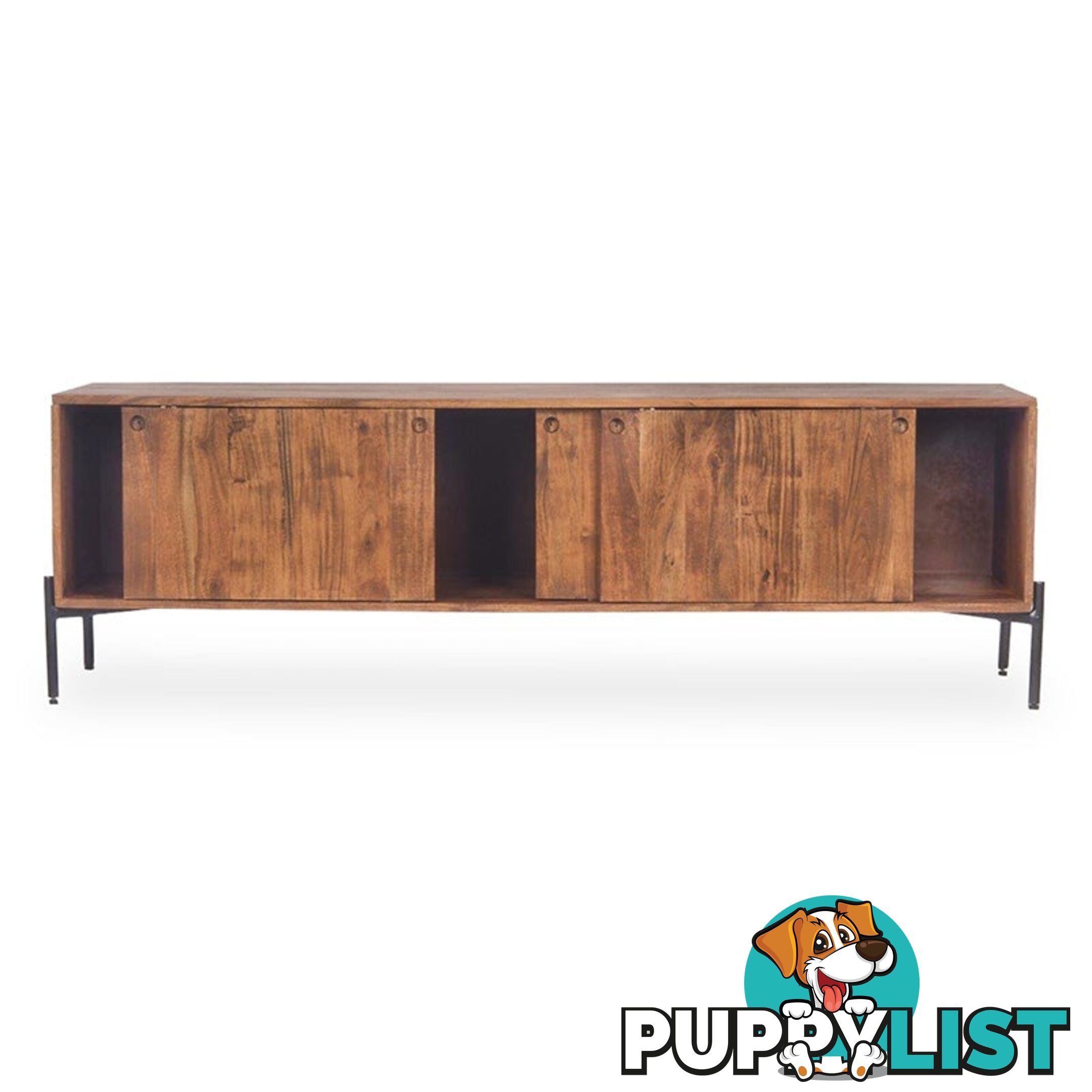 TRUDY TV Entertainment Unit -160cm Solid Acacia Wood - LX-2105 - 9334719011936