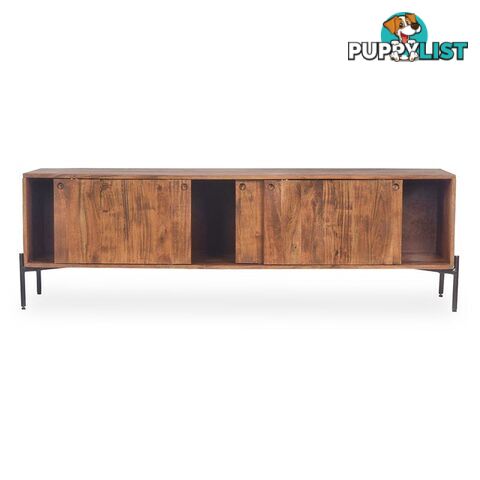 TRUDY TV Entertainment Unit -160cm Solid Acacia Wood - LX-2105 - 9334719011936