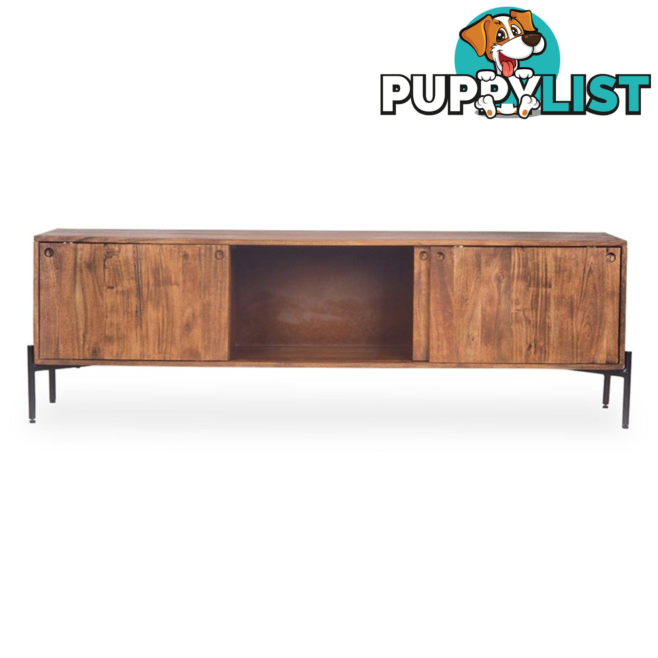 TRUDY TV Entertainment Unit -160cm Solid Acacia Wood - LX-2105 - 9334719011936