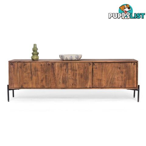 TRUDY TV Entertainment Unit -160cm Solid Acacia Wood - LX-2105 - 9334719011936